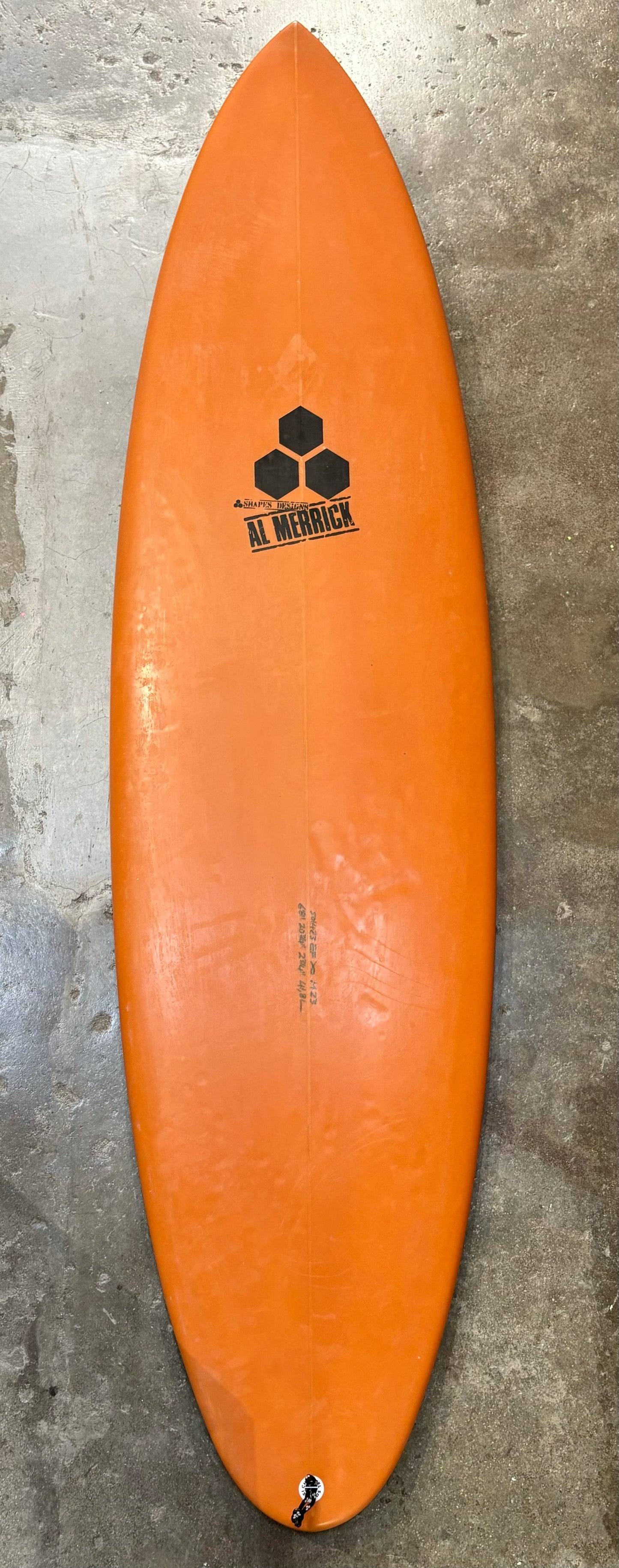 CHANNEL ISLANDS M23 6'8" 20 3/4" 2 3/4" 41.8L
