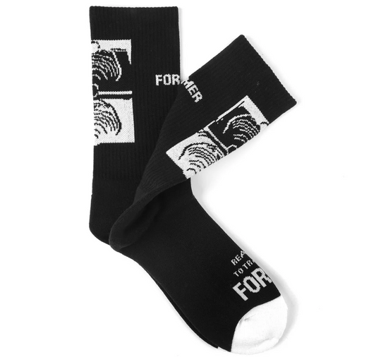 Crux 2 Sock in black