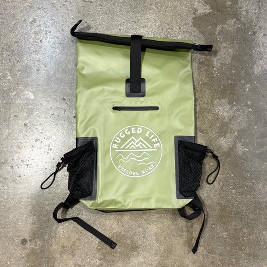 RUGGED LIFE 40L WATERPROOF DRY & HAUL BAG BACKPACK WITH PADDED STRAPS