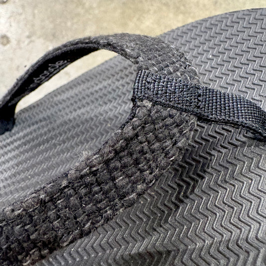 INDOSOLE   WOMEN'S FLIP FLOPS RECYCLED PABLE STRAPS   BLACK/KETAPA