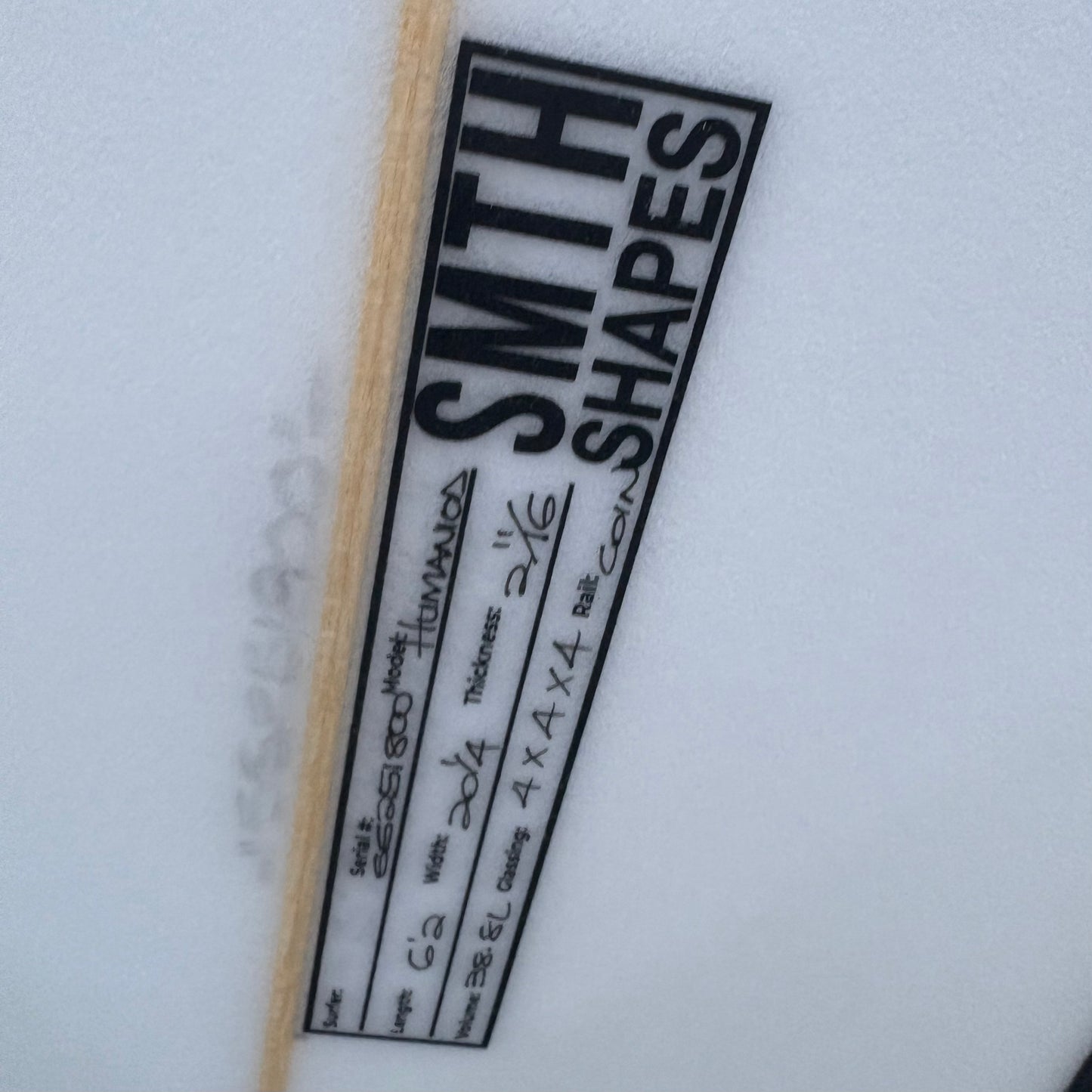 Smth Shapes Humanoid 6'2 - 20 1/4 - 2 11/16 - 38.8L