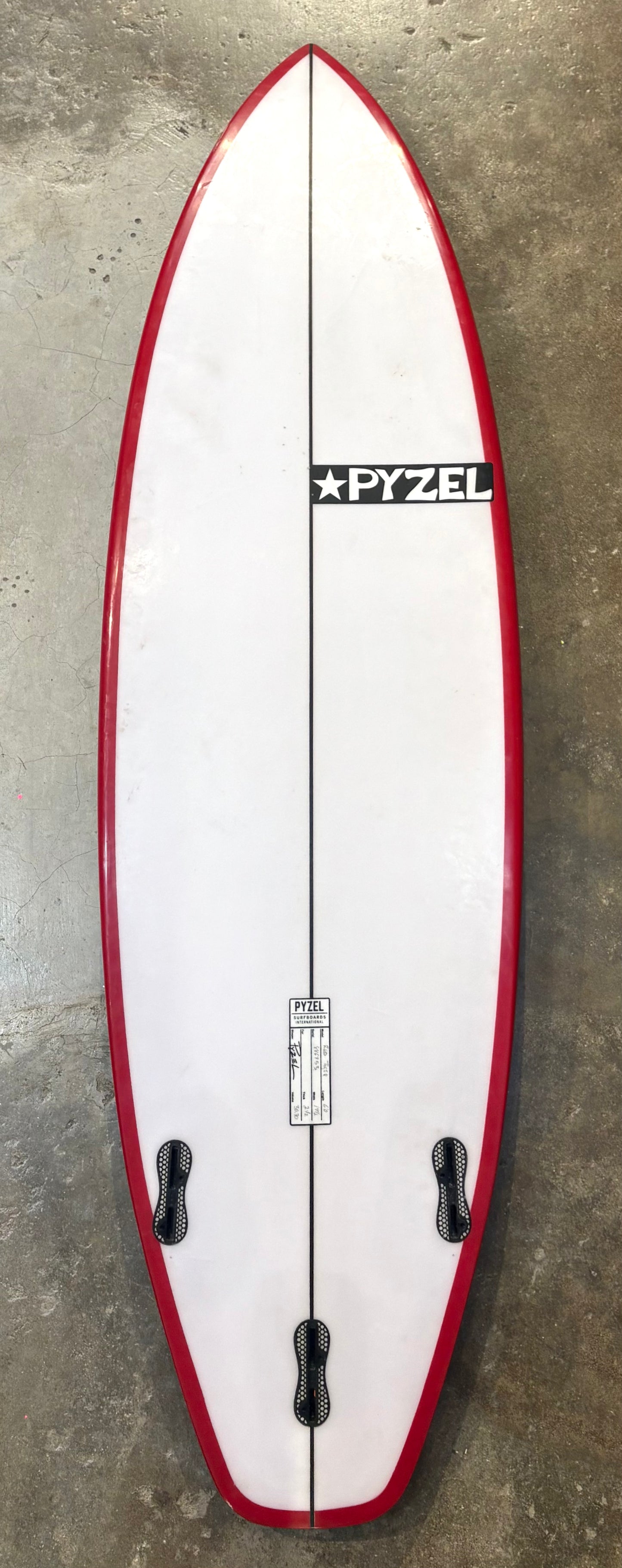PYZEL - RED TIGER 6'0 19 1/2 2 1/2 30.7L