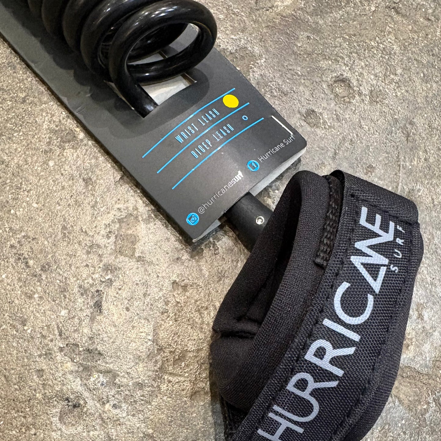 HURRICANE BODYBOARDING COILED WRIST LEASH 8MM