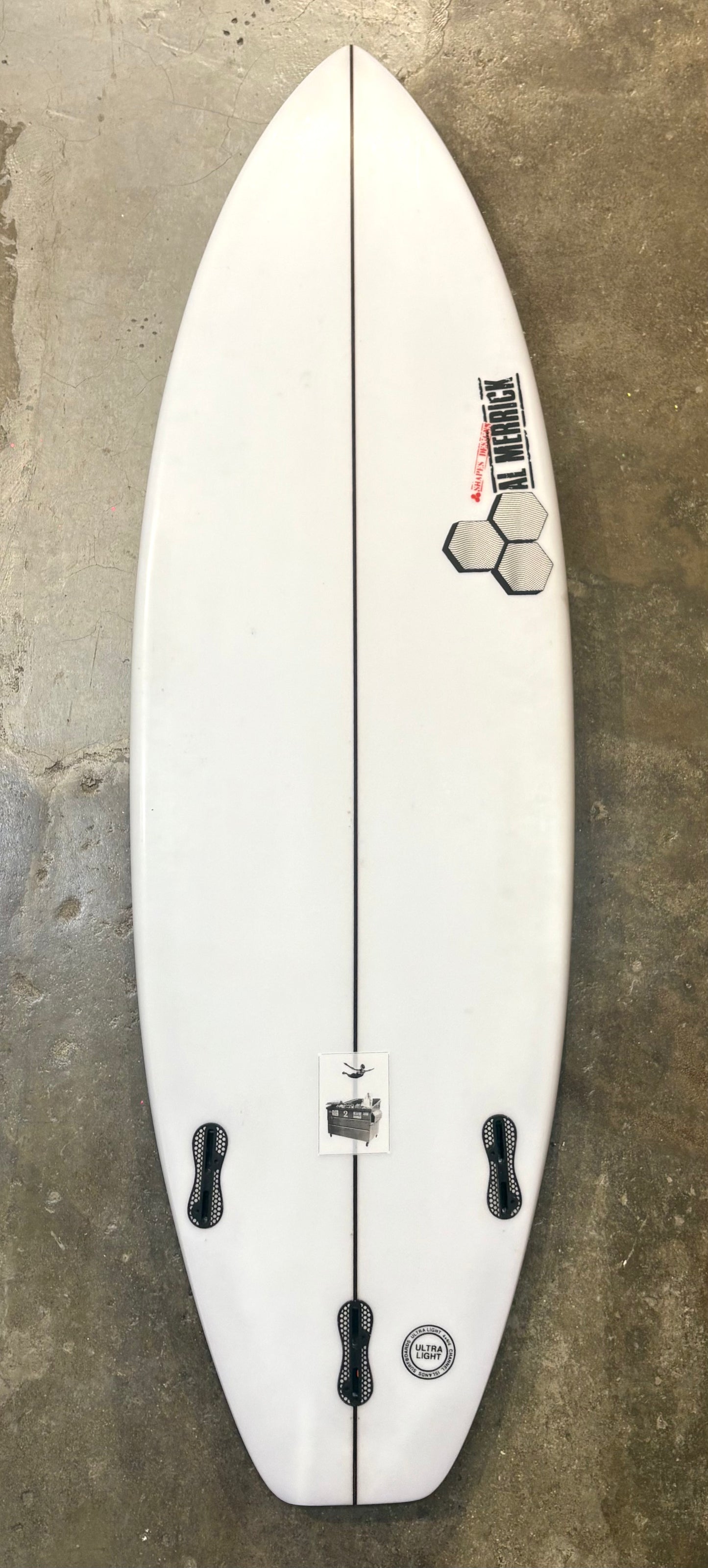 CHANNEL ISLANDS DUMPSTER DIVER 2 5'11" 20 1/4 2 5/8" 34L