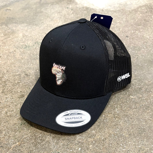 Front view of Open J-Bay 2025 Trucker Cap