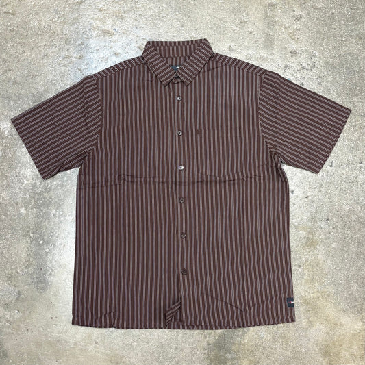 Front view of Former Merchandise Reynolds Stripe SS Shirt