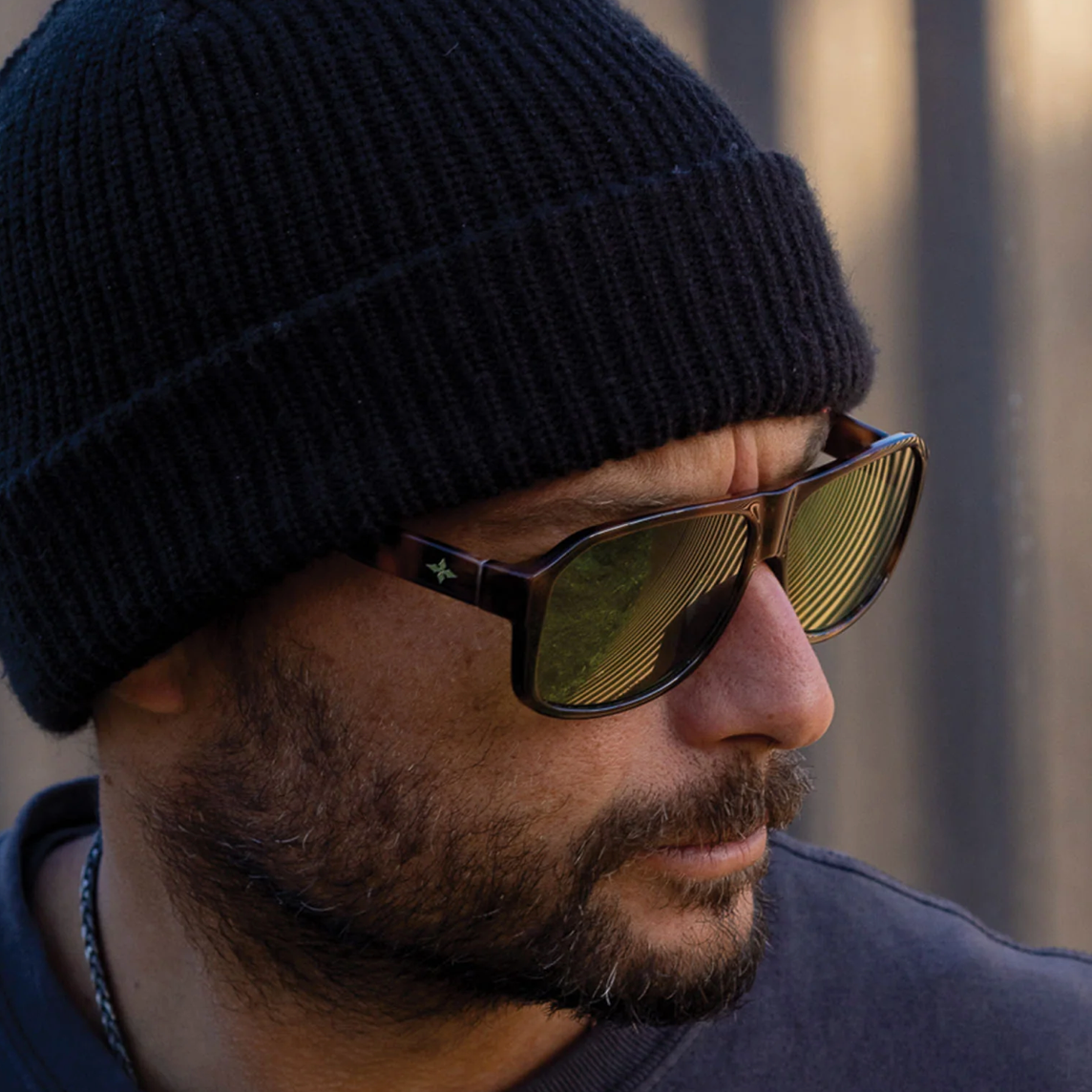 RITUAL VISION - THE EXECUTIVE POLISHED BLACK / AMBER FADE POLARISED