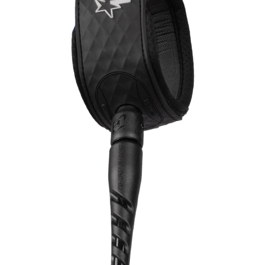 Black motorcycle glove with brand logo on a white background