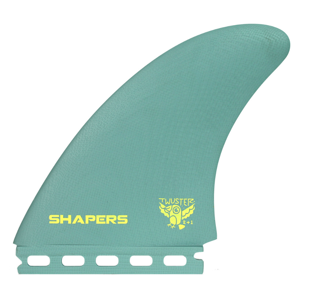 Shapers Twuster XTRA 2+1 Twin Fin Set - Seafoam