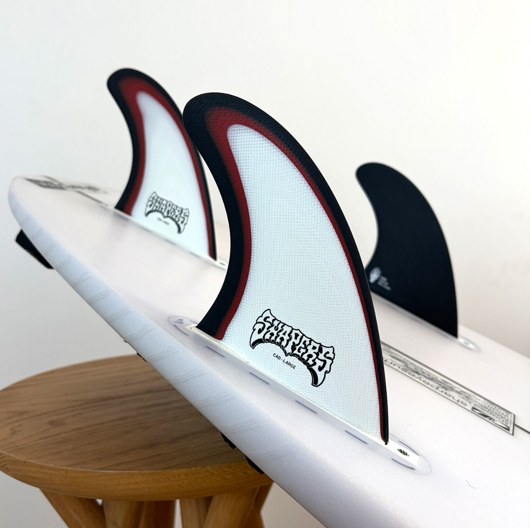 Shapers C.A.D Pro Glass Thruster Fin Set – Large