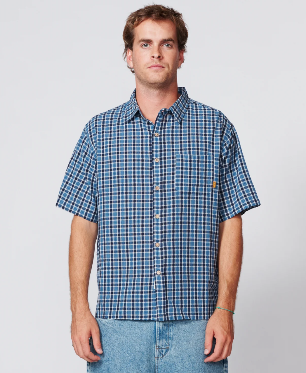 The Critical Slide Society - Dennis Short Sleeve Shirt - Blue
