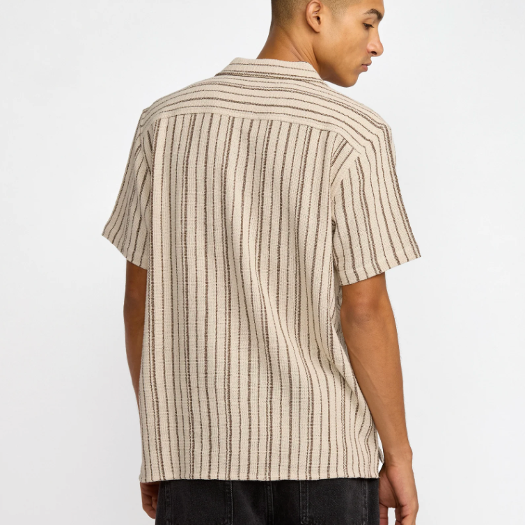 RVCA Vacancy Stripe Short Sleeve Shirt