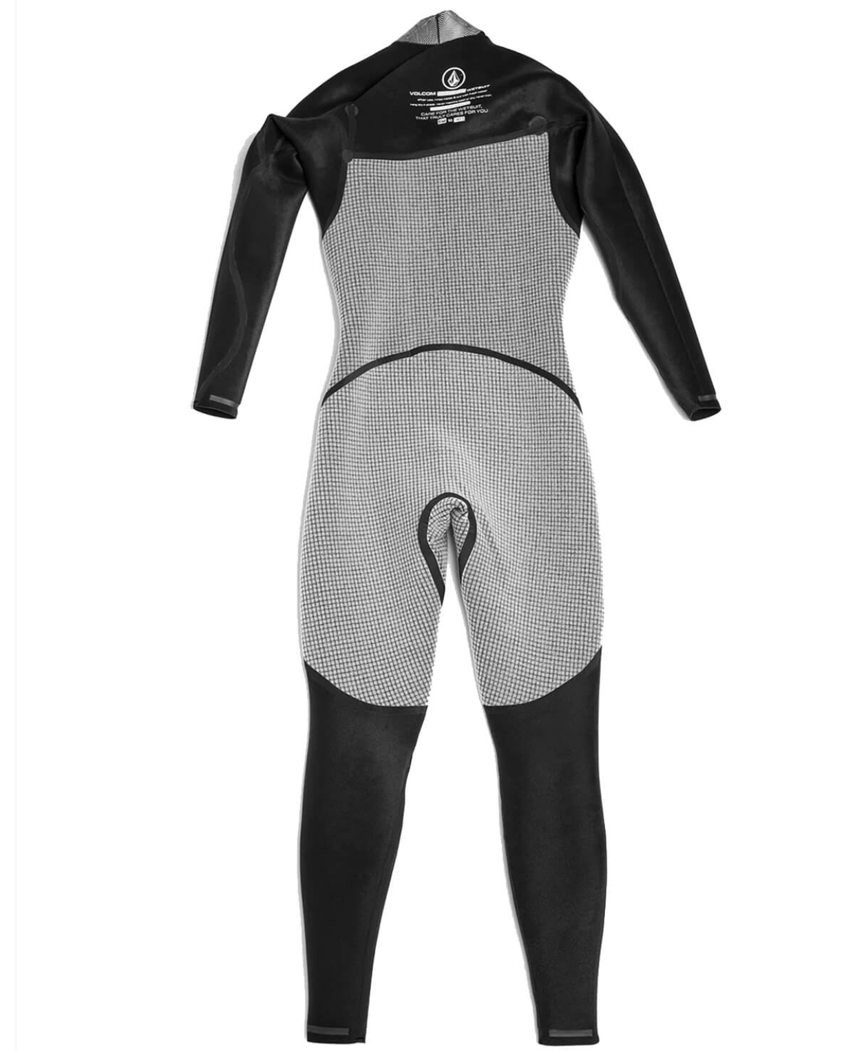 Inside view of Volcom Modulator 4/3MM Chest Zip Fullsuit - Black - Men's Wetsuit