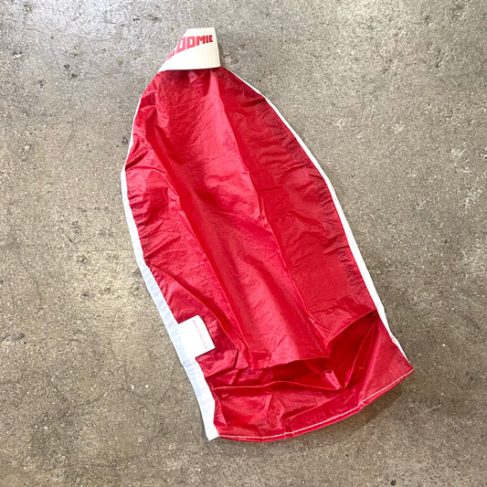 Red Zoomie Sock laid out