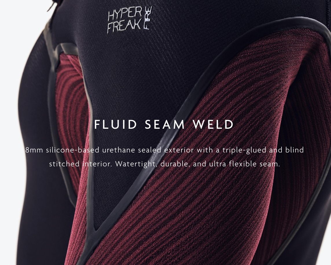 Explainer graphic of the Fluid Seam Weld on the Hyperfreak Fire