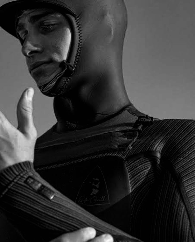 Stock image of a model wearing the O'Neill Mutant Legend 4.5mm/3.5mm - Black - Interchangeable Hooded Wetsuit