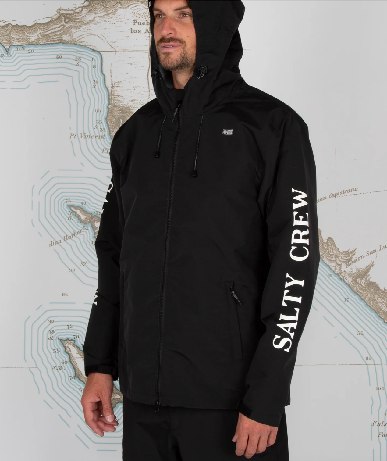SALTY CREW PINNACLE BLACK JACKET