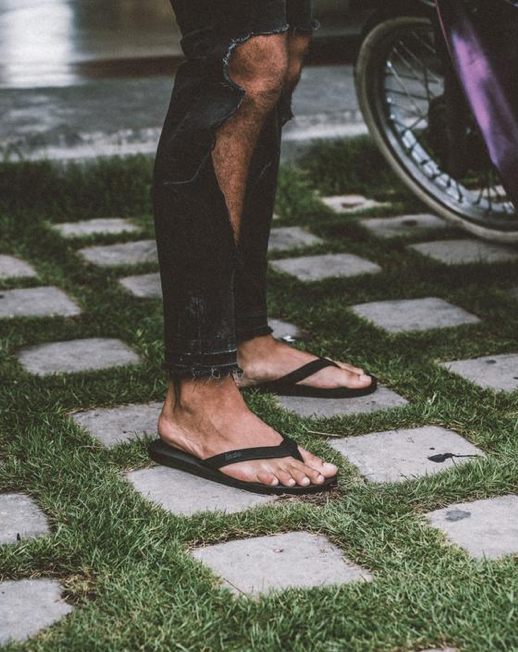 INDOSOLE MEN'S ESSNTLS FLIP FLOP BLACK