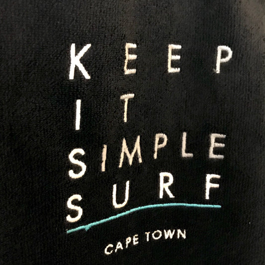 KISS SURF PONCHO BLACK