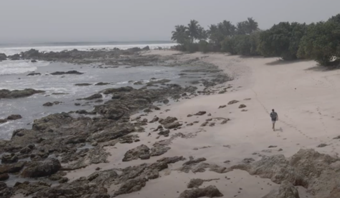 Dawn patrol at one of Ghana's longest waves (550m) Surfing Ghana