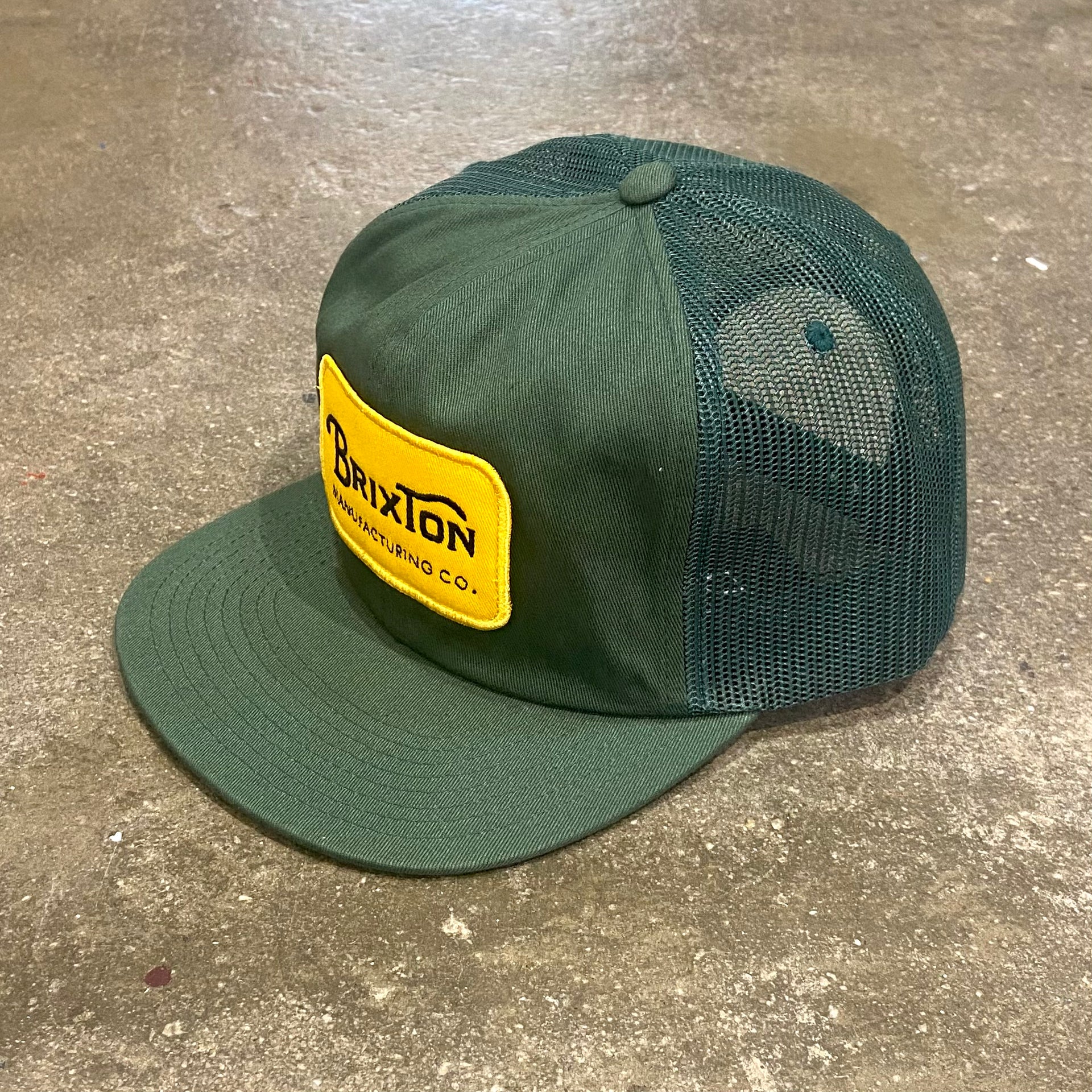 Brixton Grade HP Trucker Adjustable Snapback Hat Sand