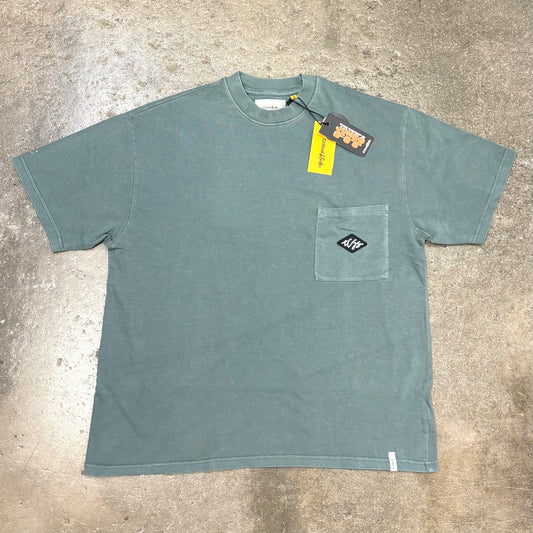 TCSS   SCRIBBLE POCKET JUMBO FIT TEE - OCEAN