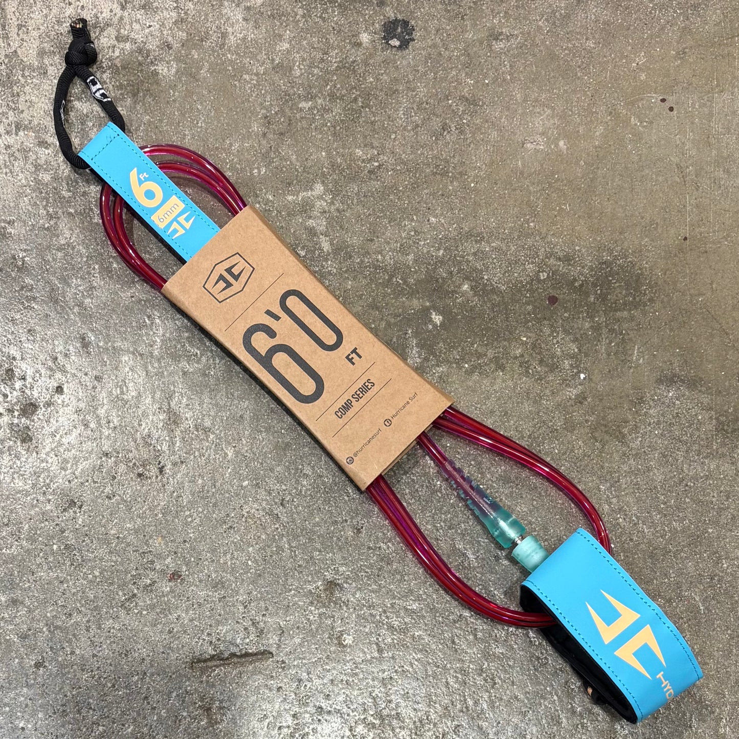 Hurricane 6ft 6mm Comp Hydrolite Surf Leash