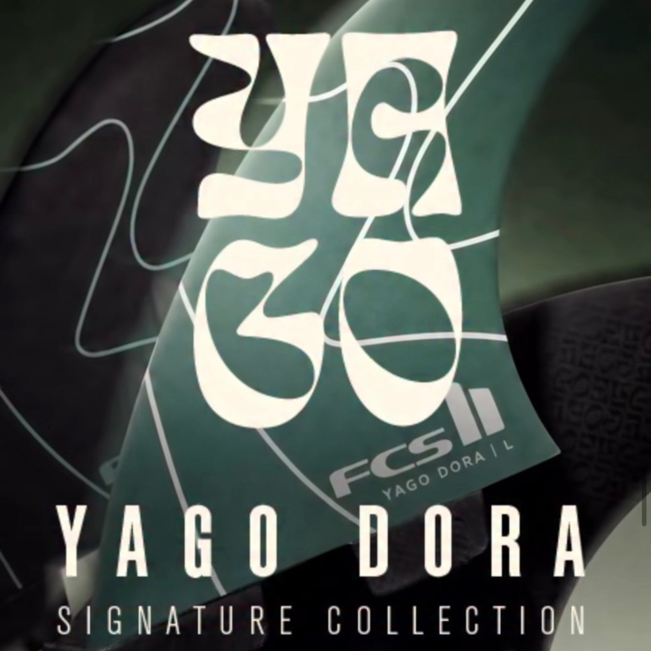 FCS II Yago Dora signature collection logo on a green background