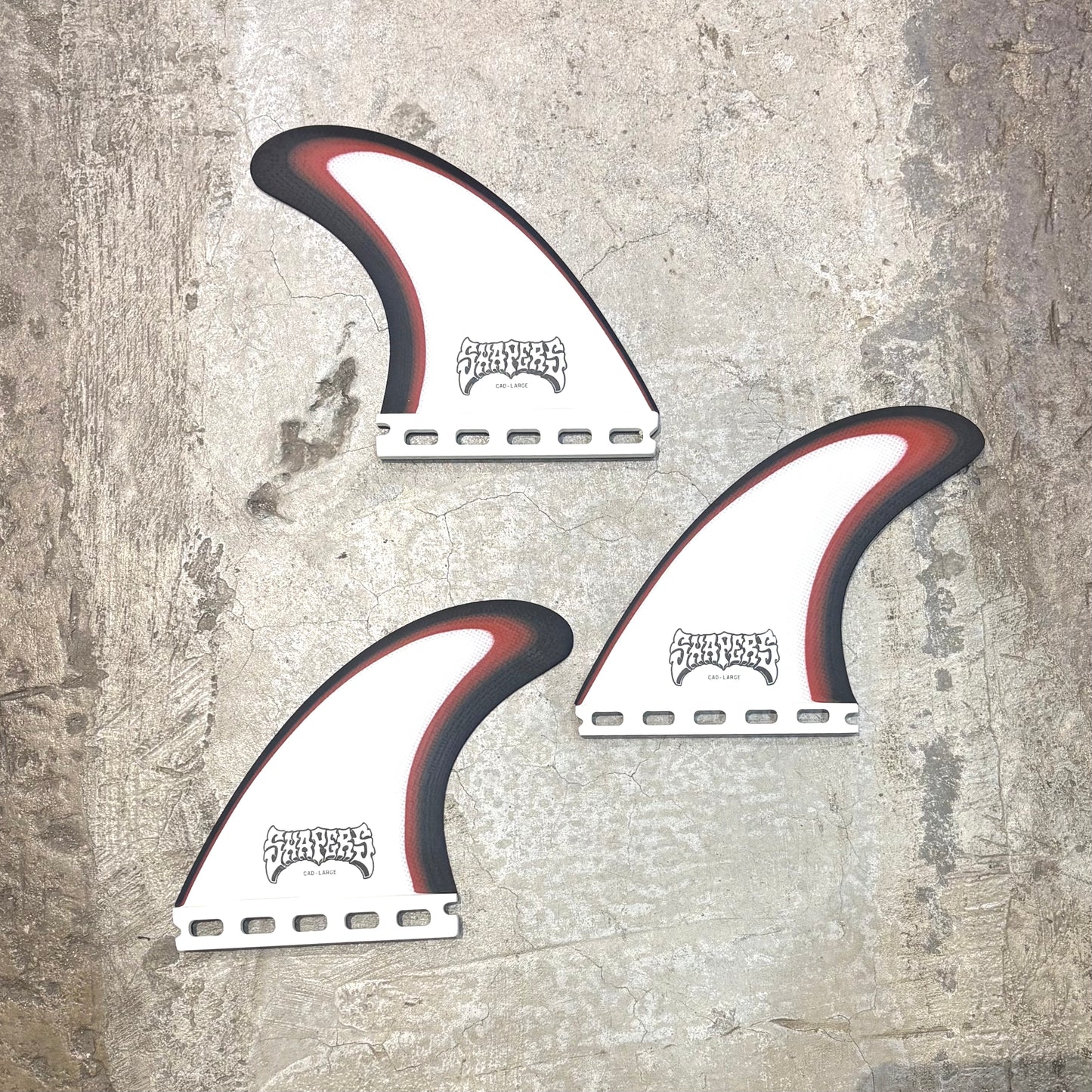 Shapers C.A.D Pro Glass Thruster Fin Set – Large