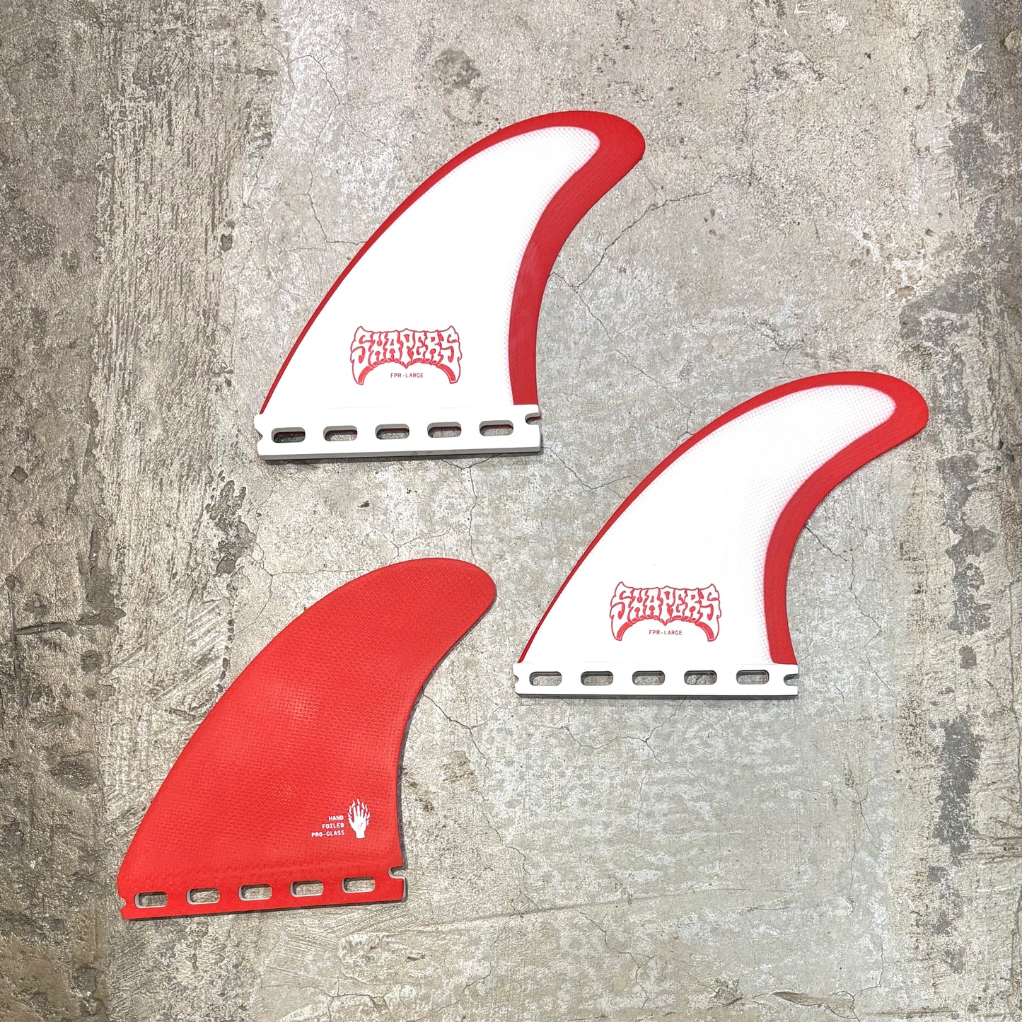Shapers F.P.R Pro Glass Thruster Fin Set - Large