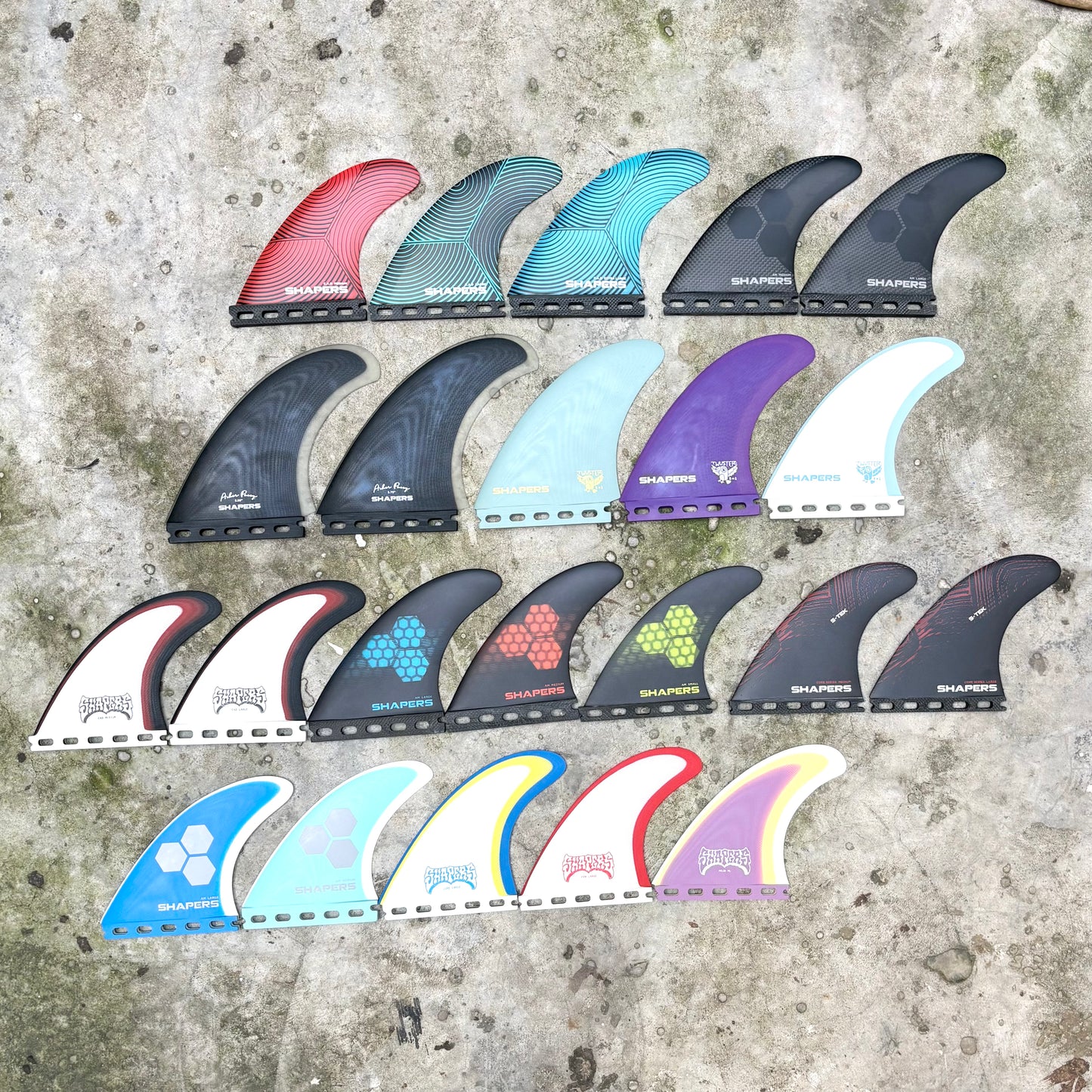 Shapers AM Stealth Carbon Thruster Fin Set - Large