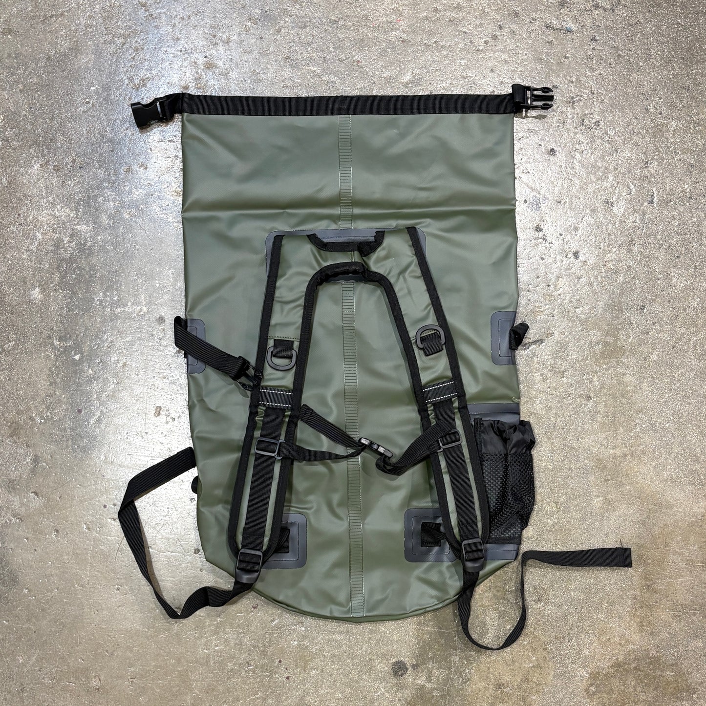 Rugged Life 40L Dry & Compression Bag Backpack – Dark Green