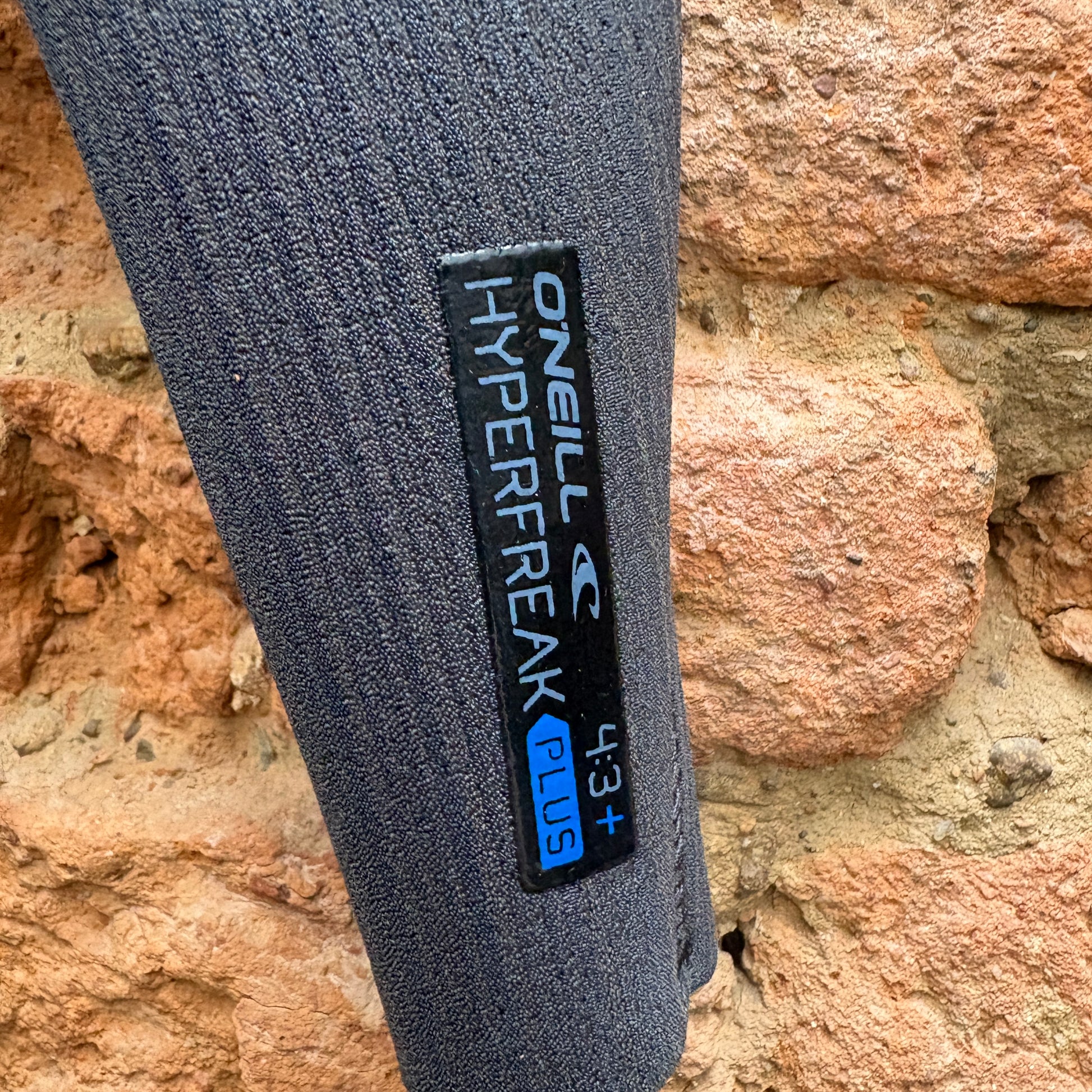 Close up picture of O'Neill wetsuit logo
