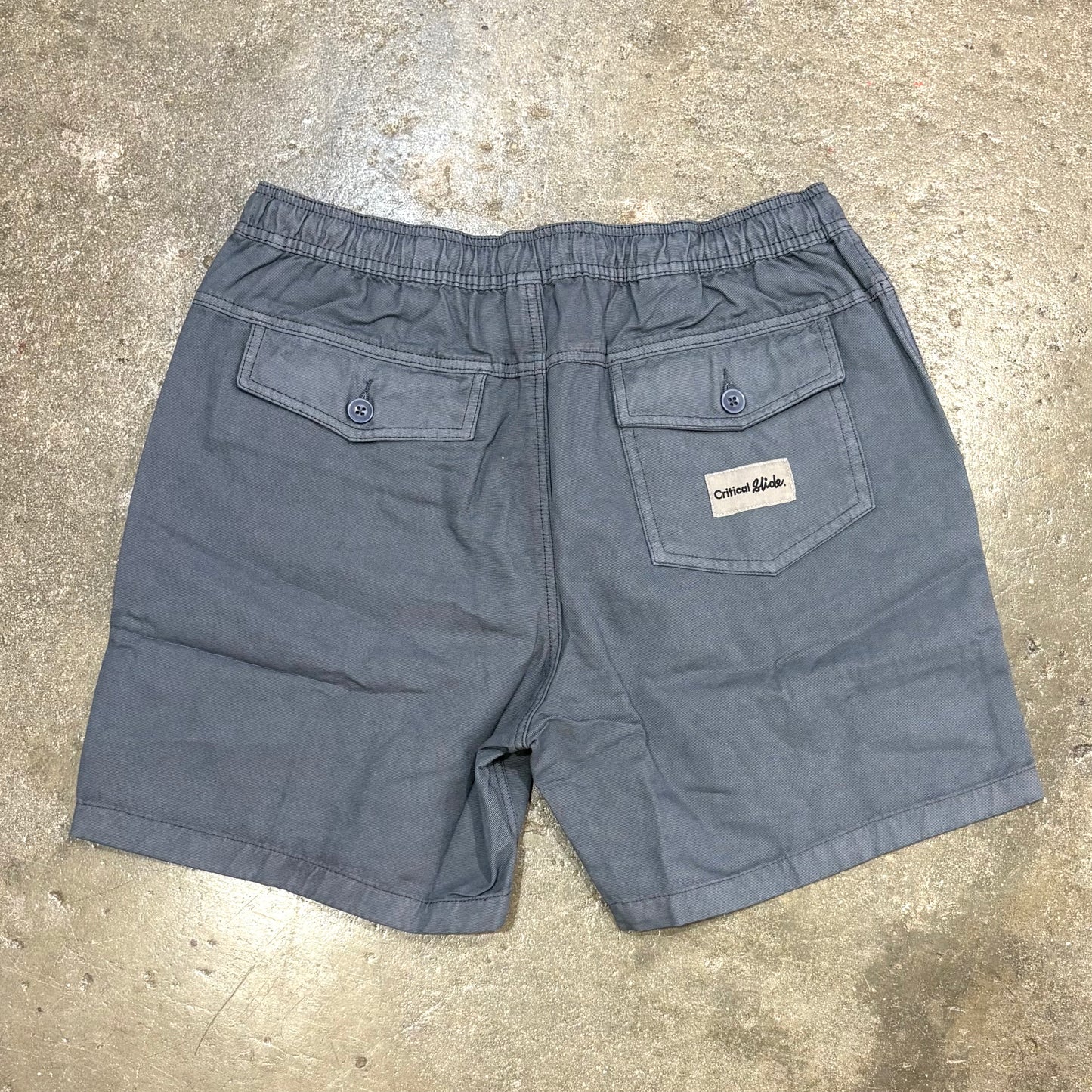 The Critical Slide Society   All Day Canvas Short - Blue