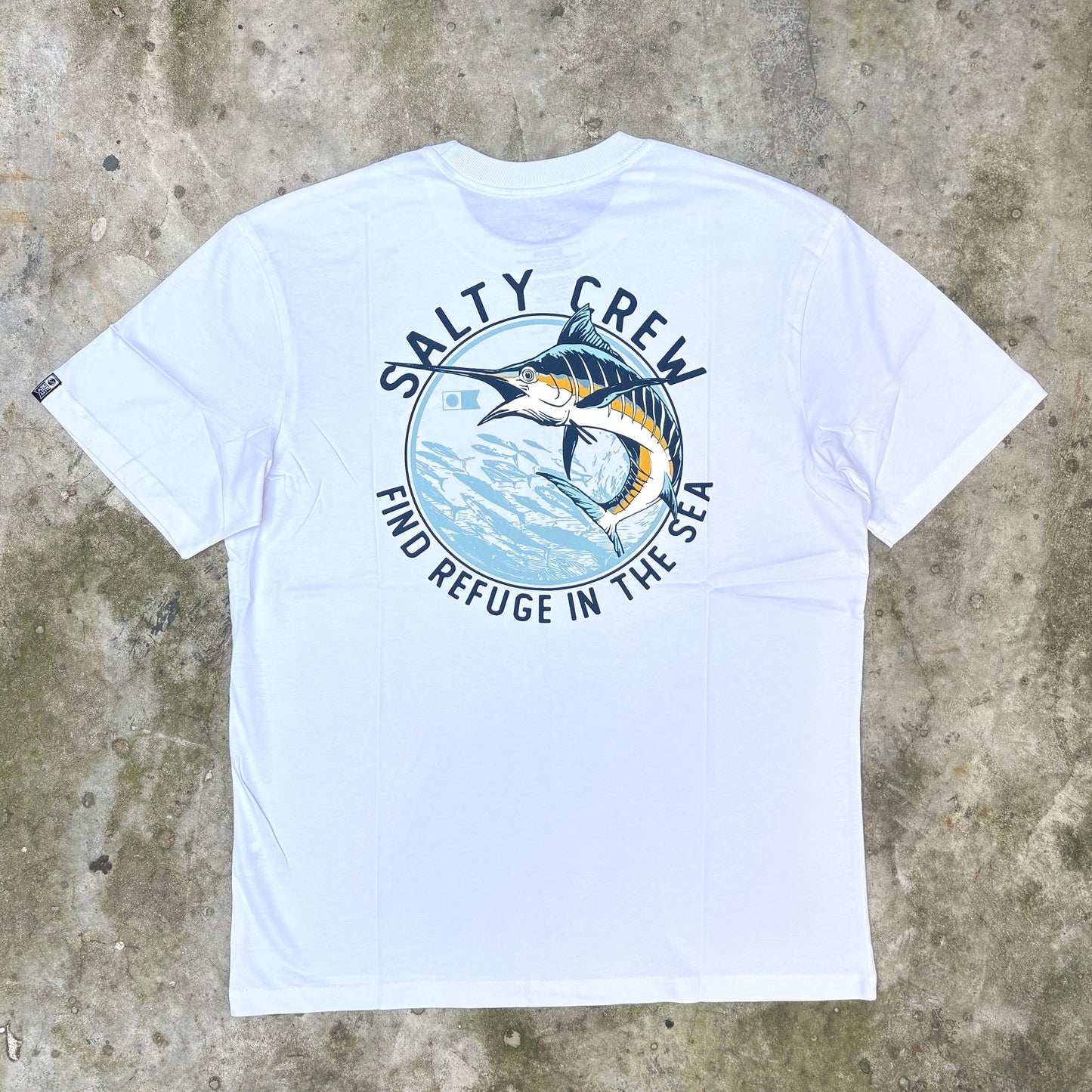 Salty Crew Schooled Crew Tee - White