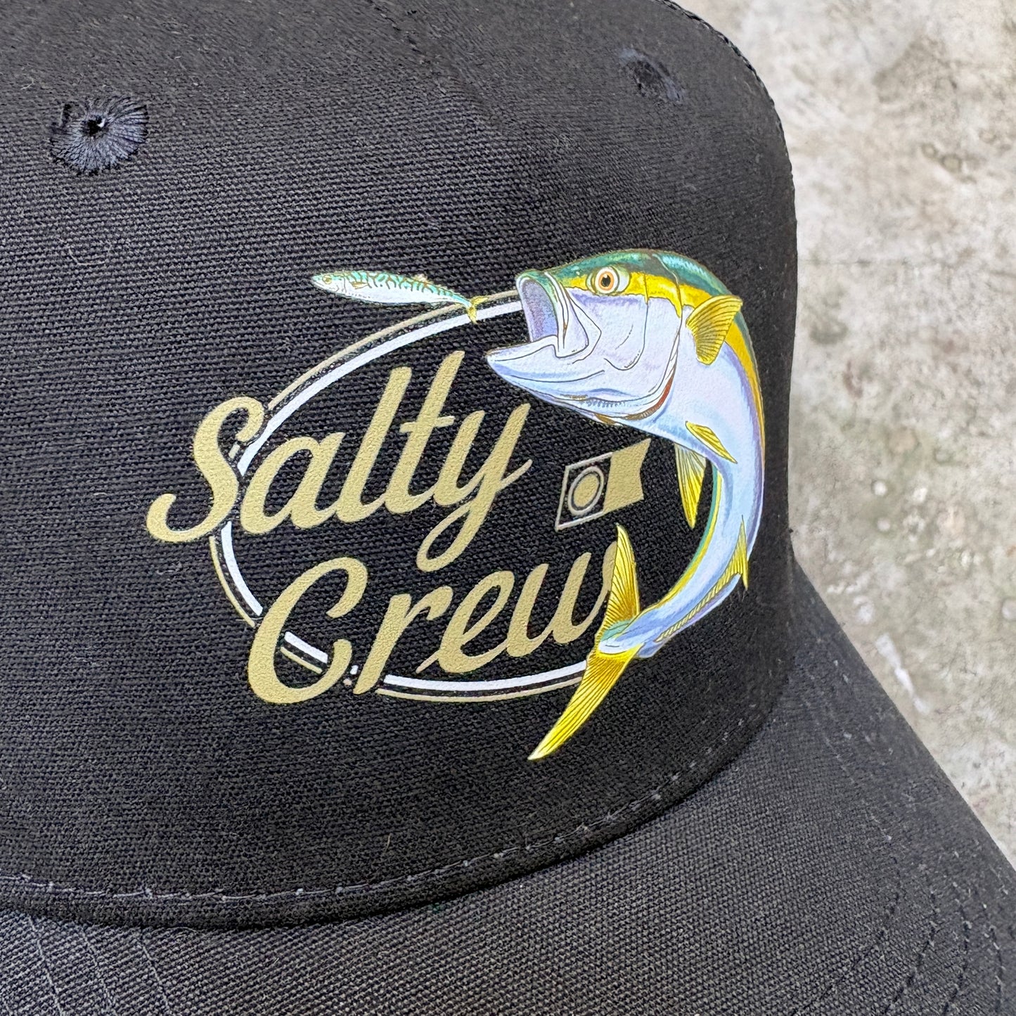 Salty Crew Yellow Tailed Trucker - Black