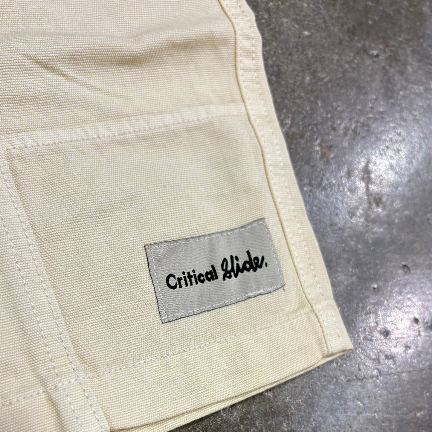 The Critical Slide Society   All Day Canvas Short - Ecru