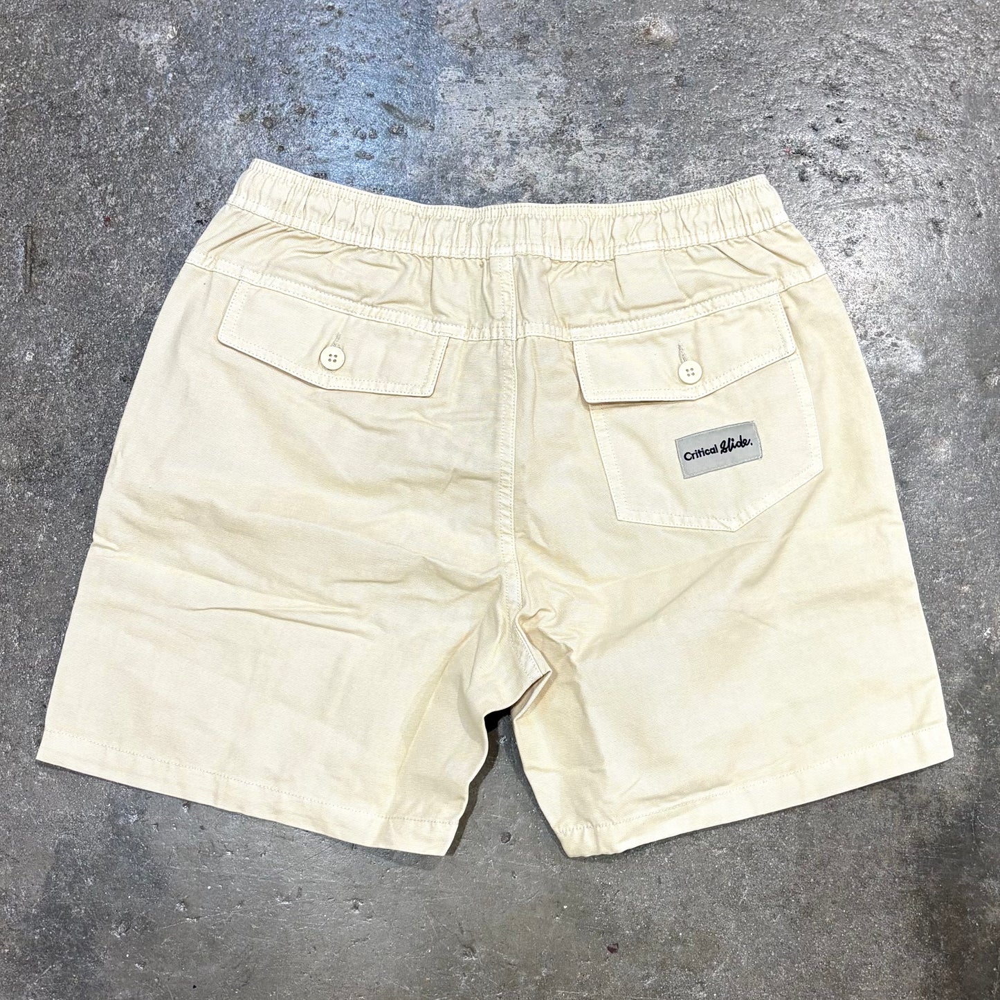 The Critical Slide Society   All Day Canvas Short - Ecru