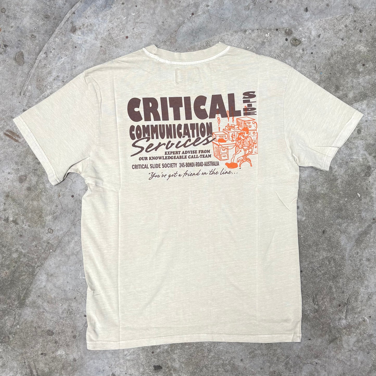 The Critical Slide Society   Service Tee - Ecru
