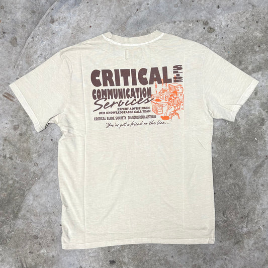 The Critical Slide Society   Service Tee - Ecru