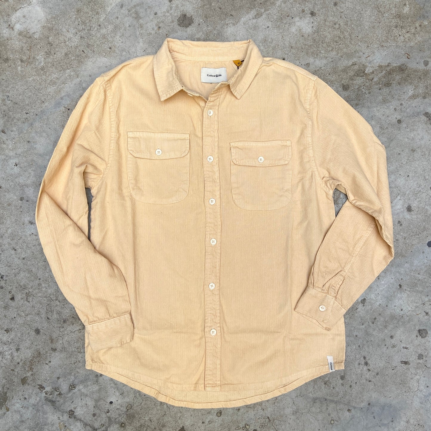 LAZY BOY CORD LS SHIRT - SAND