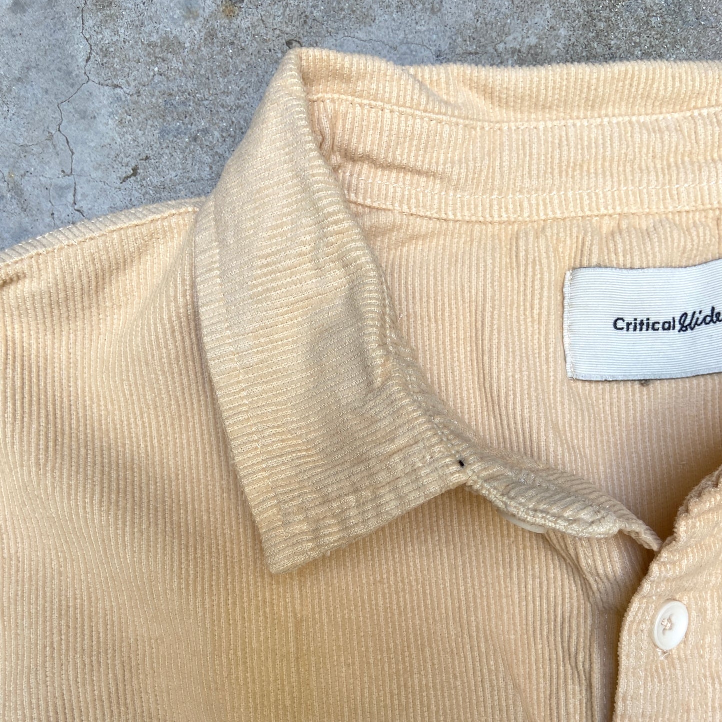 LAZY BOY CORD LS SHIRT - SAND