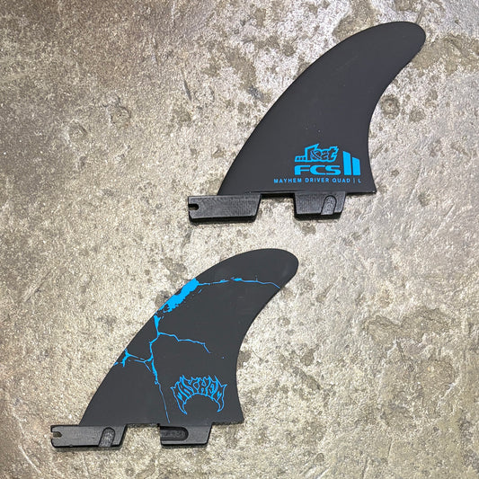 FCS II Mayhem Driver Quad Rear Fin Set