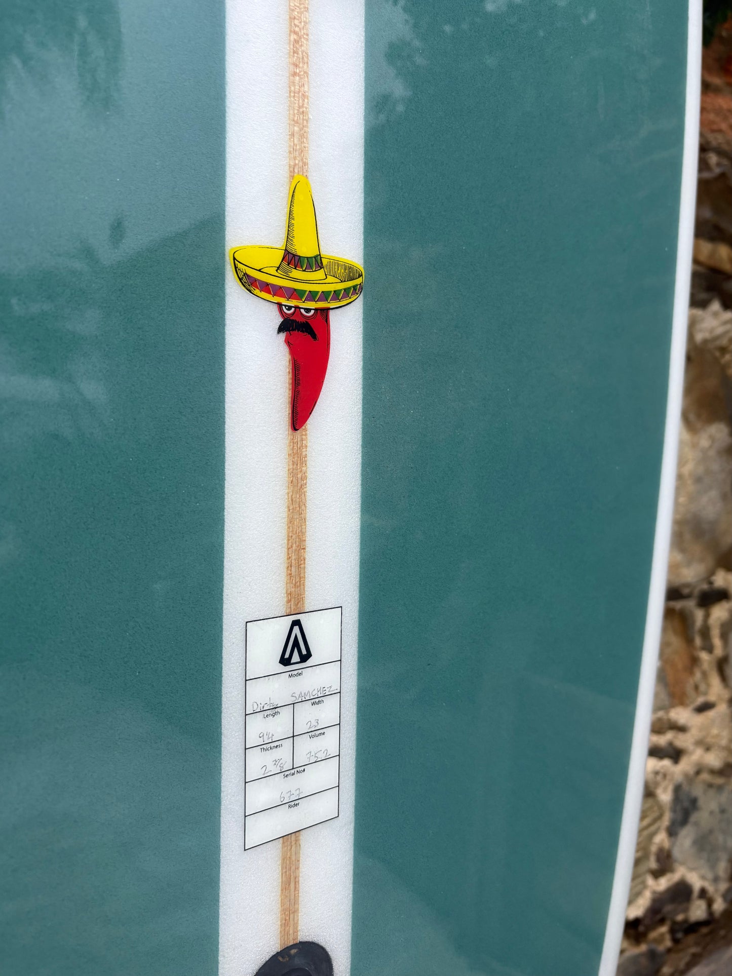 The Dirty Samchez  9'4  x  23  x  2 7/8  72.2L
