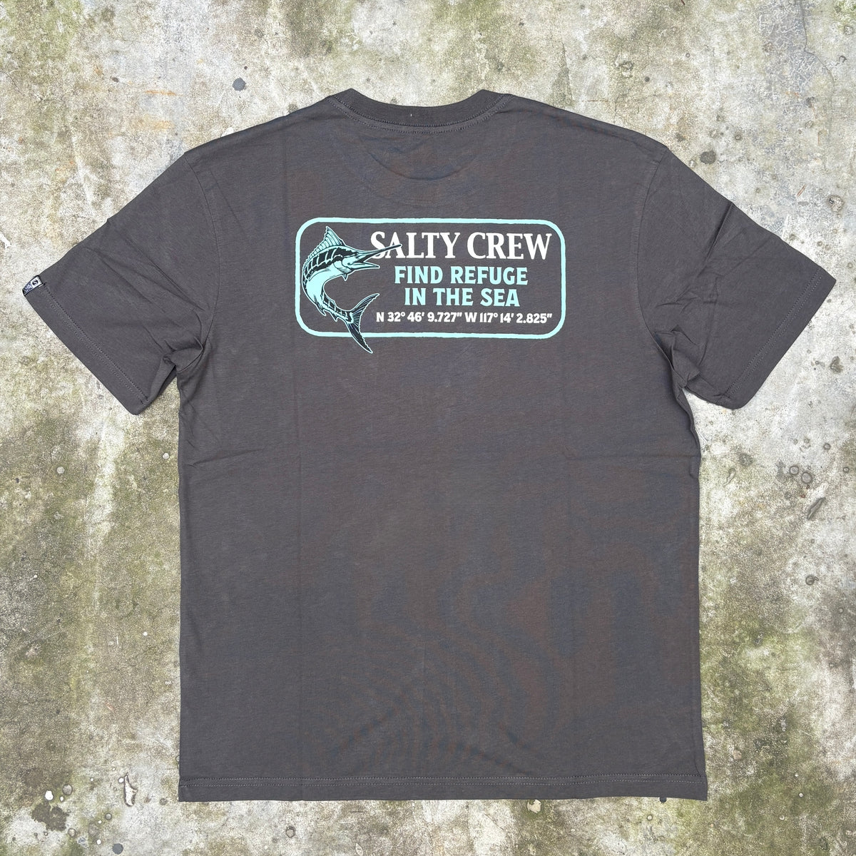 Salty Crew Coordinates Crew Tee - Dark Grey