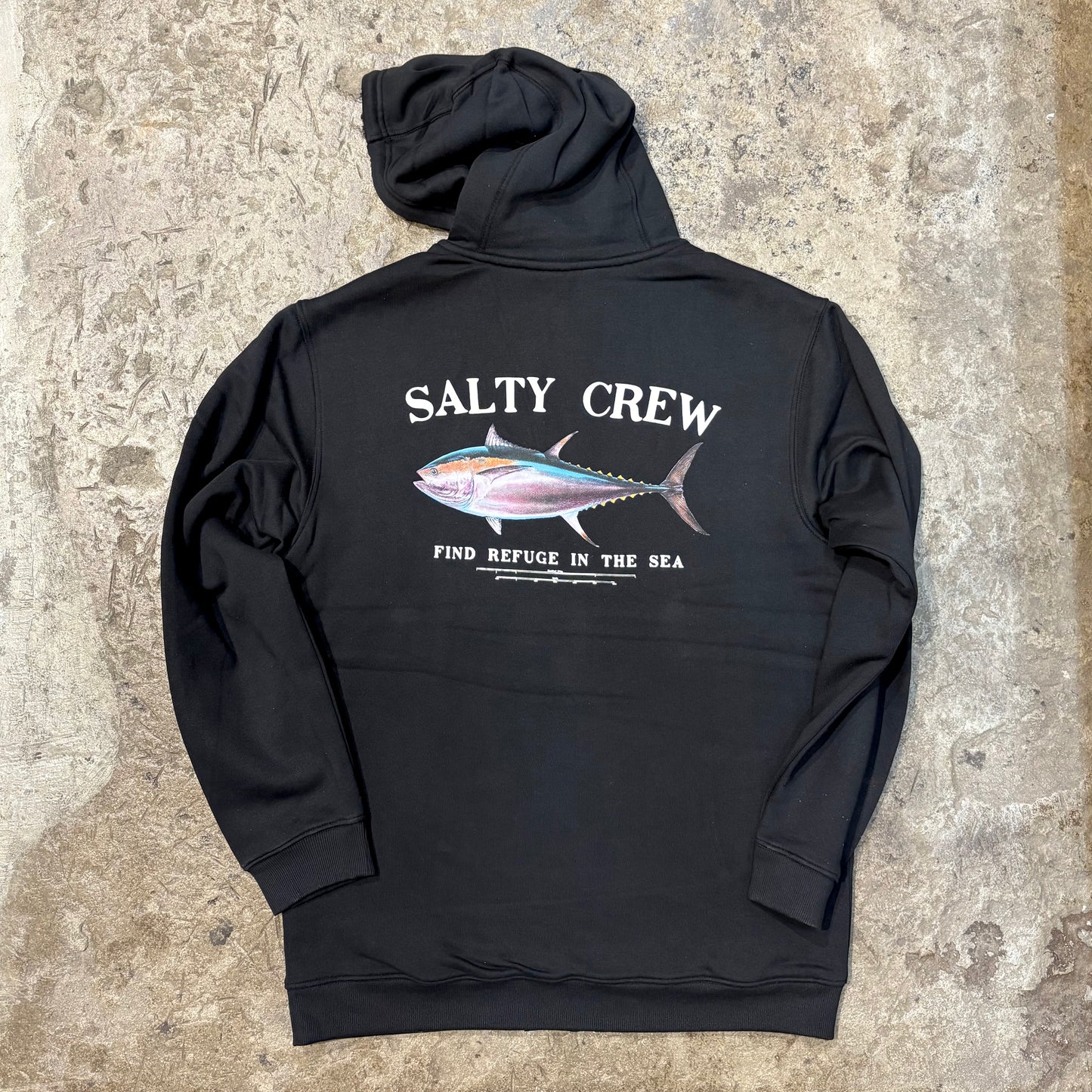 SALTY CREW   BIG BLUE LINED ZIP THROUGH FLEECE HOOD