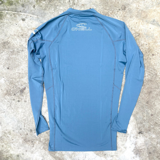 O'Neill Basic Skins UPF 50+ Long Sleeve Rash Guard – Dusty Blue