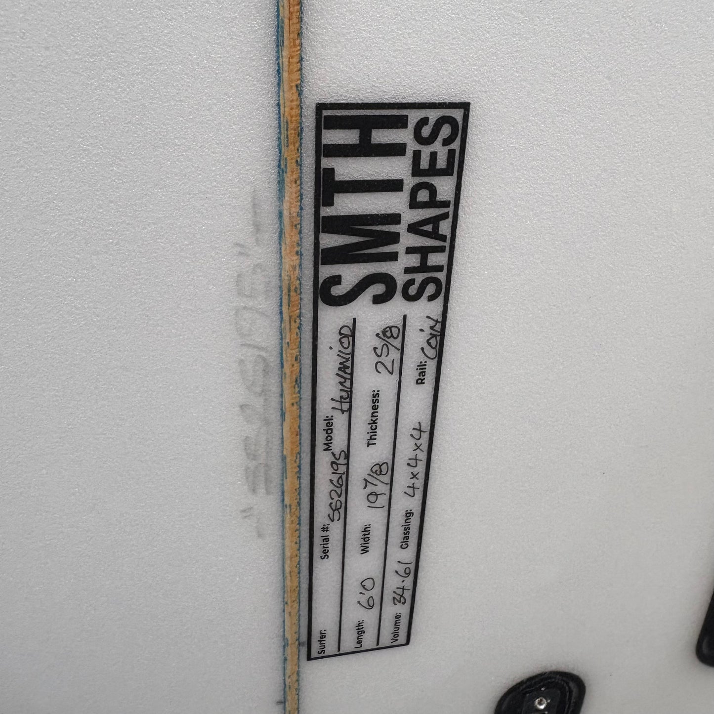 SMTH Shapes Humanoid 6'0 – 19 7/8 × 2 5/8 – 34.6L