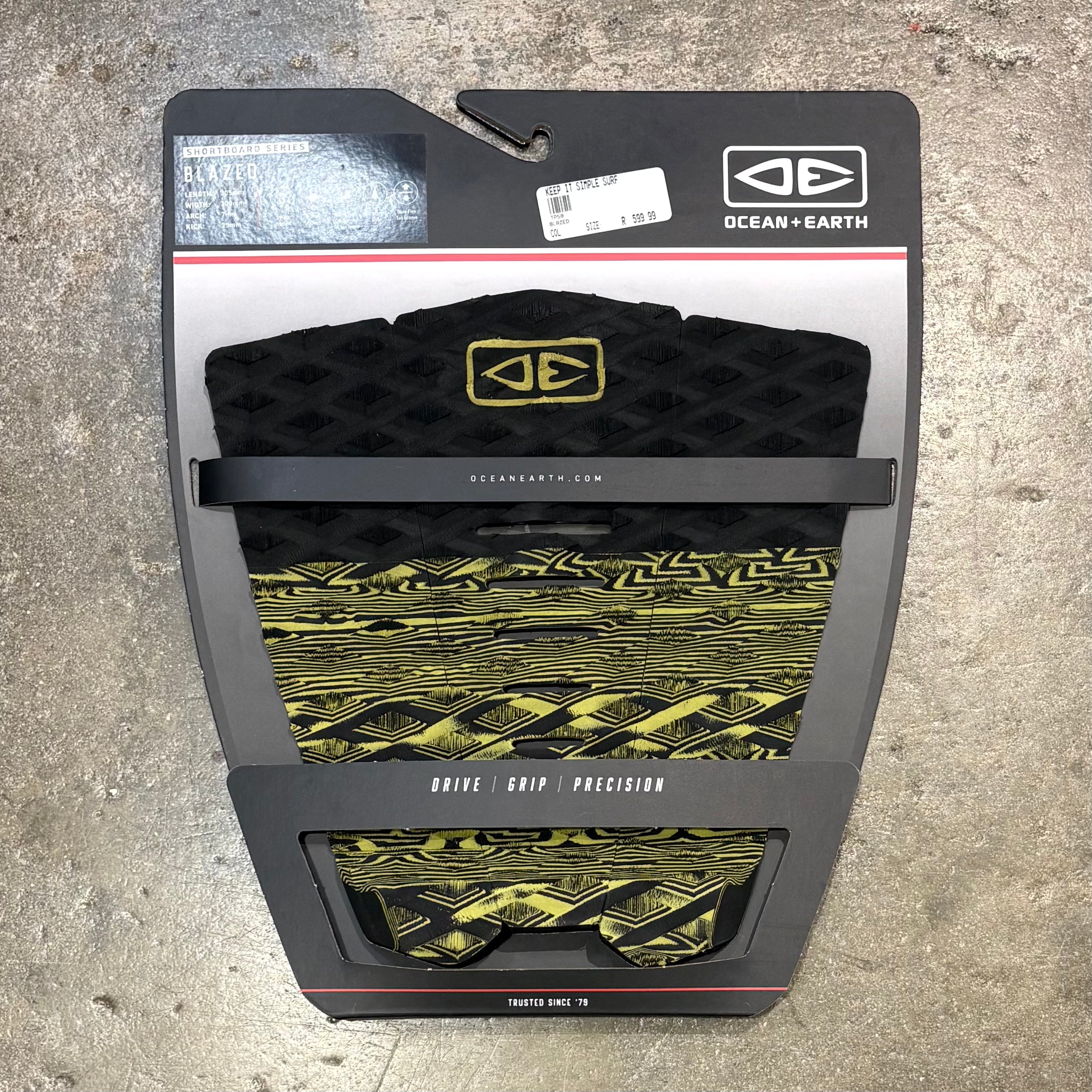 Ocean & Earth Blazed 3-Piece Surfboard Tail Pad | Keep It Simple Surf ...