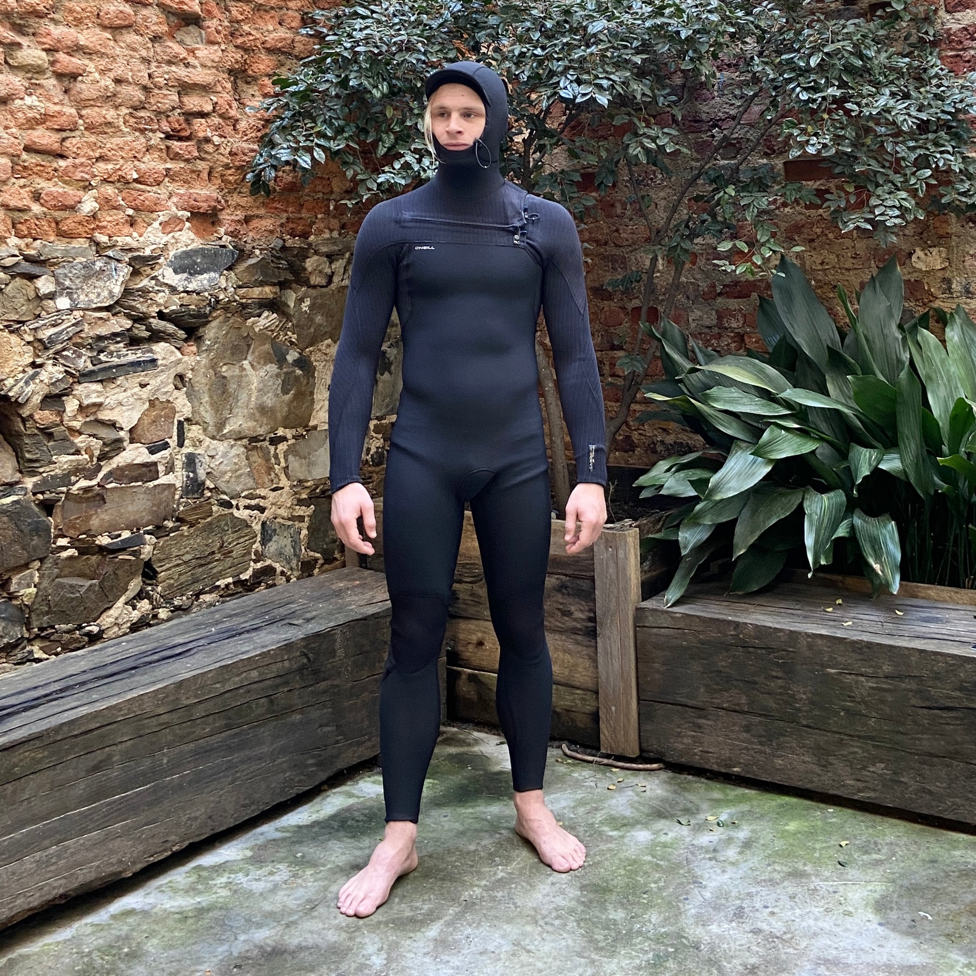 O'NEILL HYPERFREAK 4/3+ CHEST ZIP HOODED